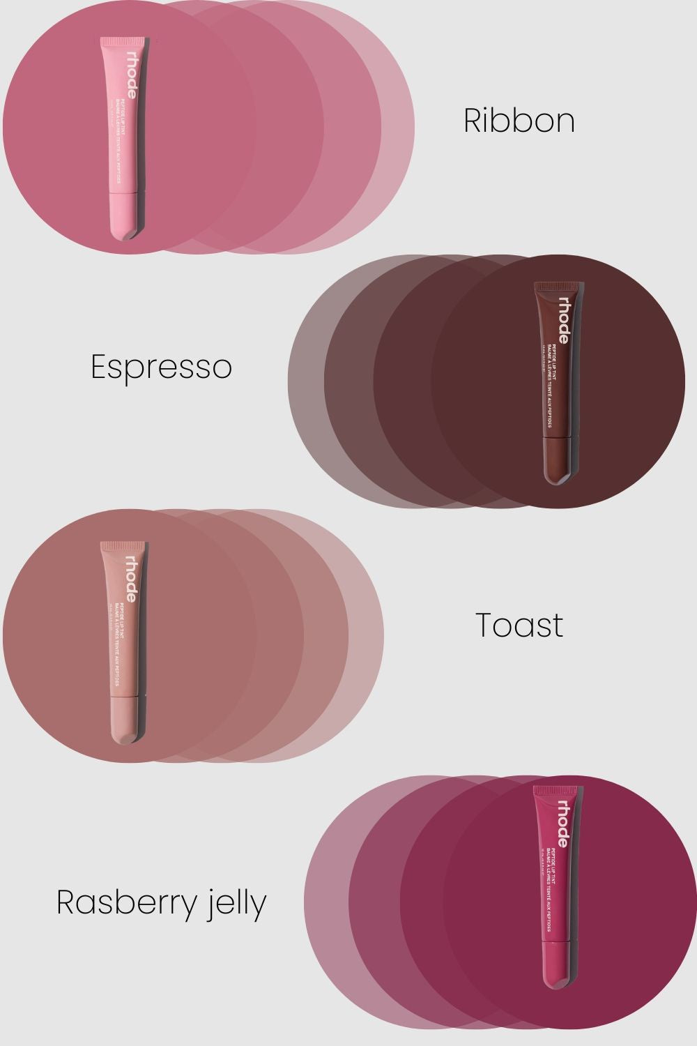 Lip Gloss Rhode 4 shades