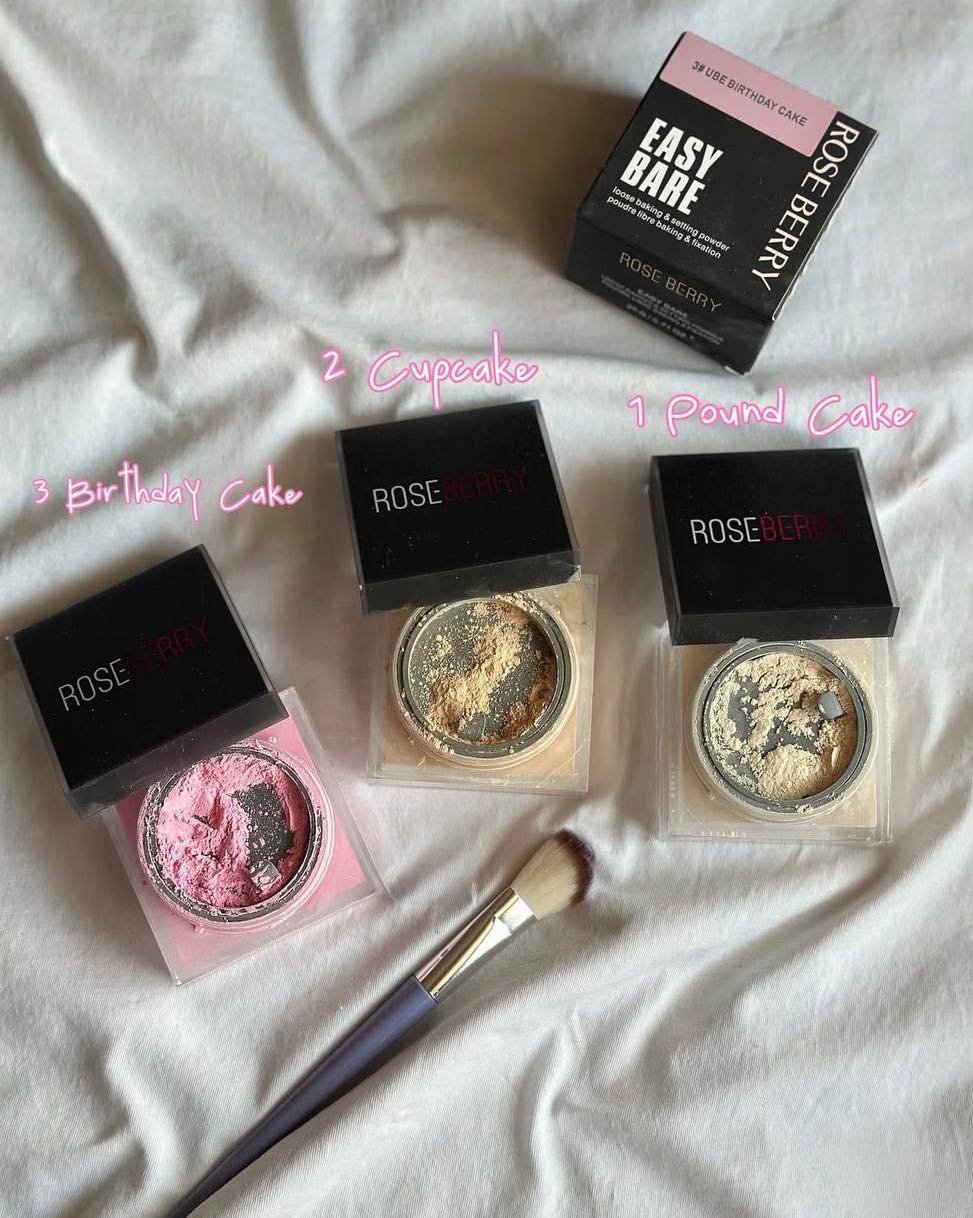 Loose Powder roseberry Dupe Huda beauty.